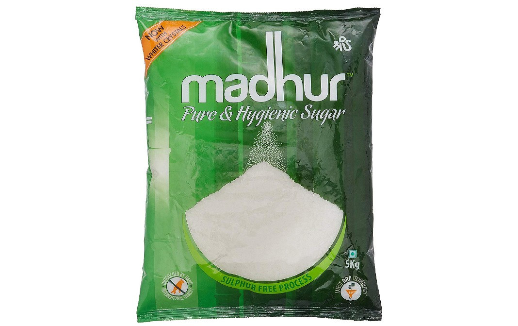 Madhur Pure & Hygienic Sugar    Pack  5 kilogram